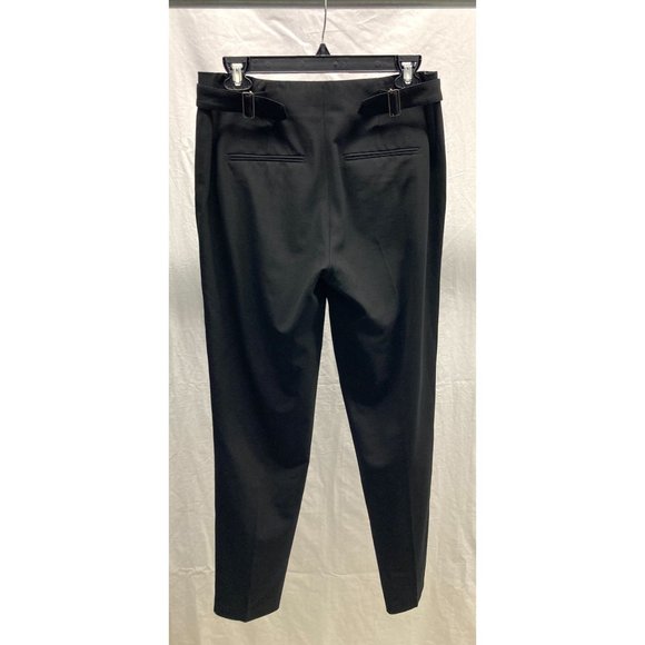 Vince Black Stretch Dress Pants w/ Side Buckles 4 - Picture 2 of 5